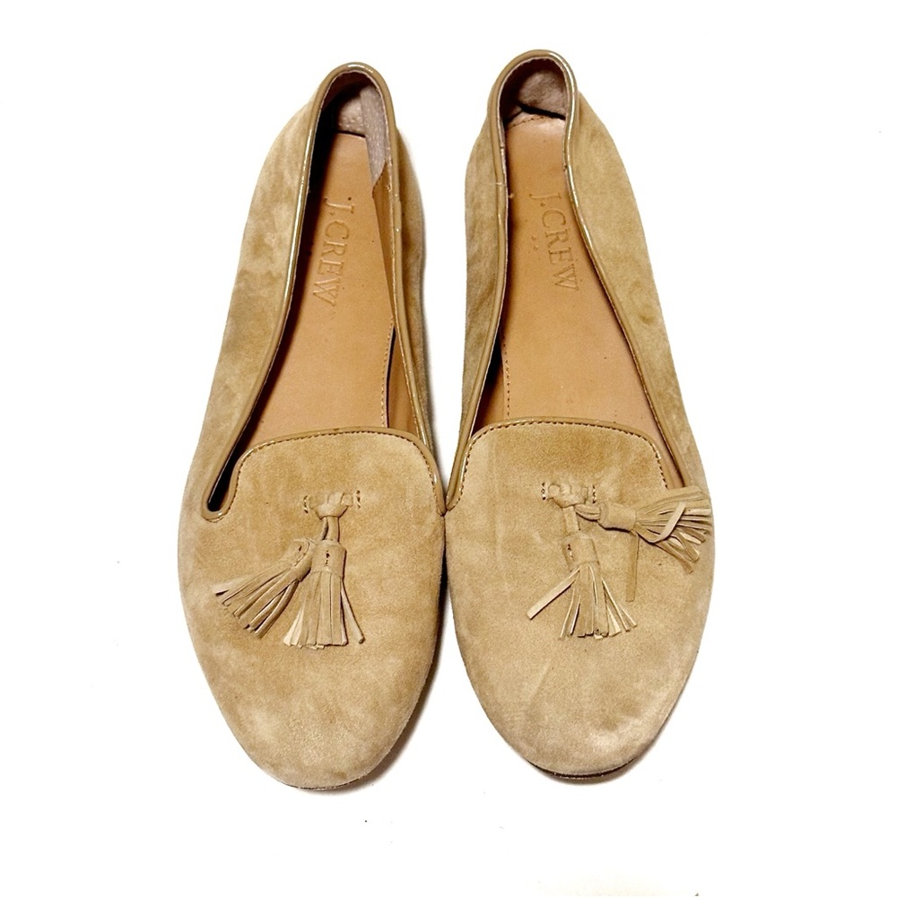 J Crew Cora Suede Tassel Loafers